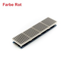 4 Module mit 8x8 LED Dot Matrix 32x8 Rot mit MAX7219 für Display