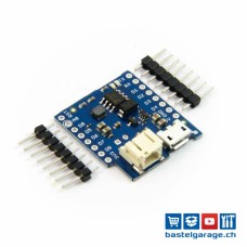 WeMos D1 Mini LIPO Batterie Shield V1.2.0 