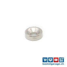 12x4mm Neodym Ringmagnet mit Senkung